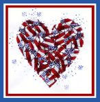 Flag Heart Card